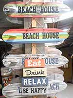 Bali Crafts Factory 4 Rustic Wood Signs