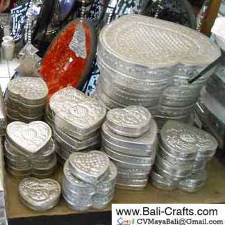 Aluminium Boxes Heart Flas Box From Bali Indonesia
