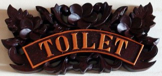 Balinese Wood Nameplates