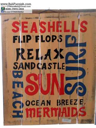 Vintage Signs From Bali Indonesia