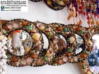 BCSHL1-8 Sea Shell Mirrors Bali Indonesia