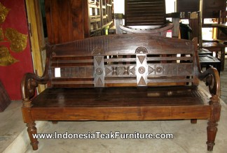 Teak Wood Bench Furniture Bali Indonesia