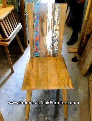 Reclaimed Boat Wood Furniture Chairs Bali Indonesia