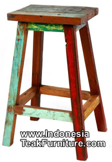 Reclaimed Boat Wood Furniture Chairs Bali Indonesia