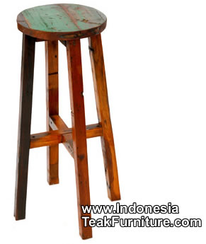 Reclaimed Boat Wood Furniture Chairs Bali Indonesia