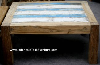 Reclaimed Boat Wood Furniture Coffee Table From Bali Indonesia