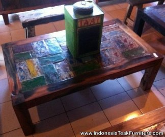 Reclaimed Boat Wood Furniture Coffee Table From Bali Indonesia