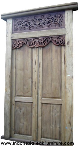Teak Wood Entrance Doors Gateways Indonesia
