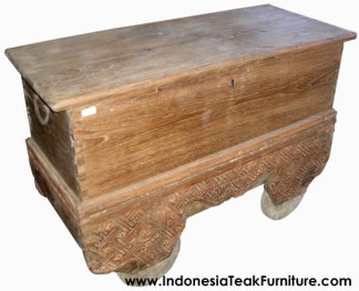 Teak Wood Furniture Chest Trunk Storage