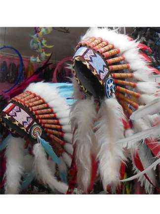 Native American Indian Feather HeadDresses War Bonnet Bali Indonesia