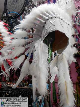Native American Indian Feather HeadDresses War Bonnet Bali Indonesia