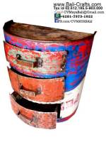 Oildrm1-12 Repurposed Oil Drum Furniture Bali Indonesia
