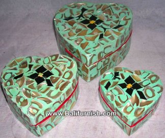 Seashell and Resin Boxes Bali Crafts