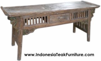 Reclaimed Teak Console Table Bali Indonesia