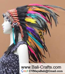 Indian Headdress War Bonnets Bali Indonesia