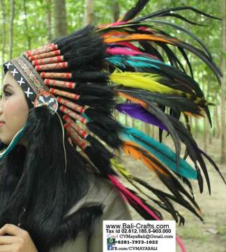 Indian Headdress War Bonnets Bali Indonesia