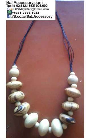 Wooden Necklace From Bali Indonesia