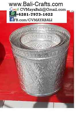 Aluminium Flower Pot From Bali Indonesia