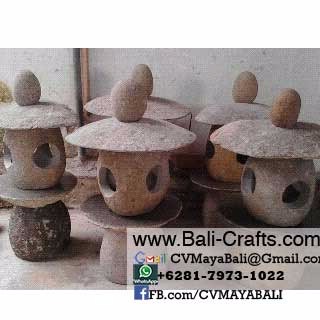 Stone Garden Lamps Bali Indonesia