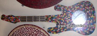 Mosaic Glass Guitars From Bali Indonesia