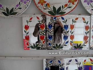 Mosaic Glass Mirror From Bali Indonesia