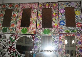 Mosaic Glass Mirror From Bali Indonesia