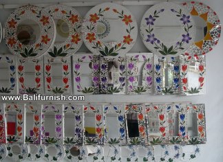 Mosaic Glass Mirror Box From Bali Indonesia