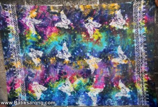 Monocolor sarongs from Indonesia