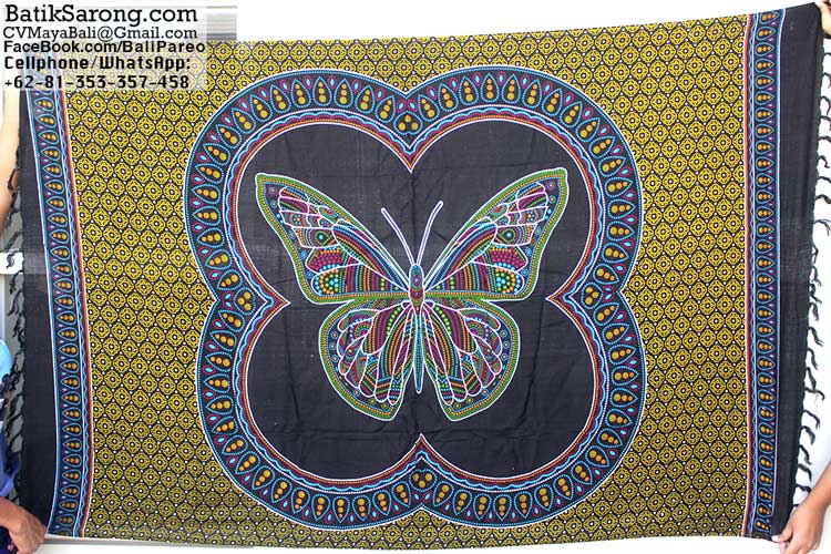 Sarong Mandala Marron/Vert - Écharpe Polyvalente 165x110cm Pour Plage Et Quotidien