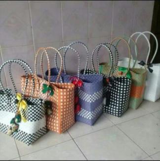 PBAGTR1 Recycled Plastic Shopping Bags from Indonesia