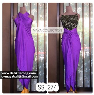 Plain Solid Color Pareo Sarongs Indonesia SS274