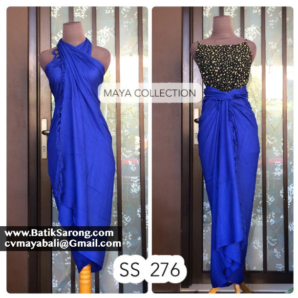 Plain Solid Color Pareo Sarongs Indonesia SS276