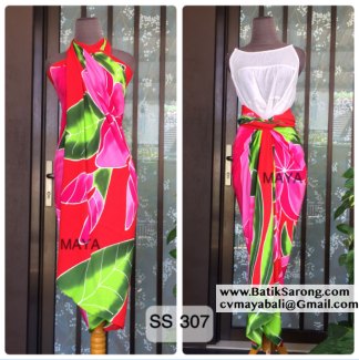 Hand Painting Sarongs Bali Indonesia SS307