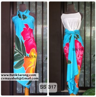 Hand Painting Sarongs Bali Indonesia SS317