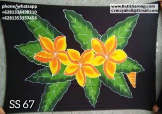 Hand Painting Sarongs Bali Indonesia SS67
