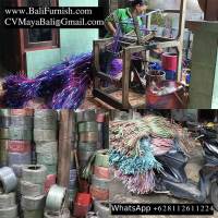 Handwoven bag factory in Indonesia